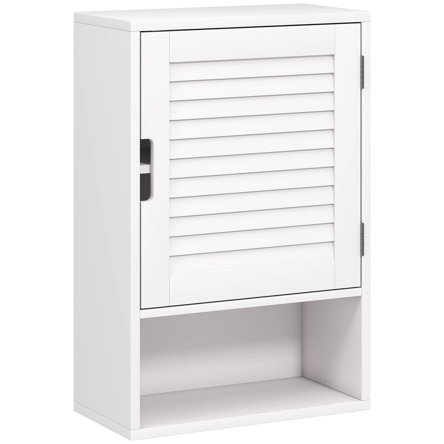 Badezimmer-Wandschrank mit Tür und verstellbarem Regal