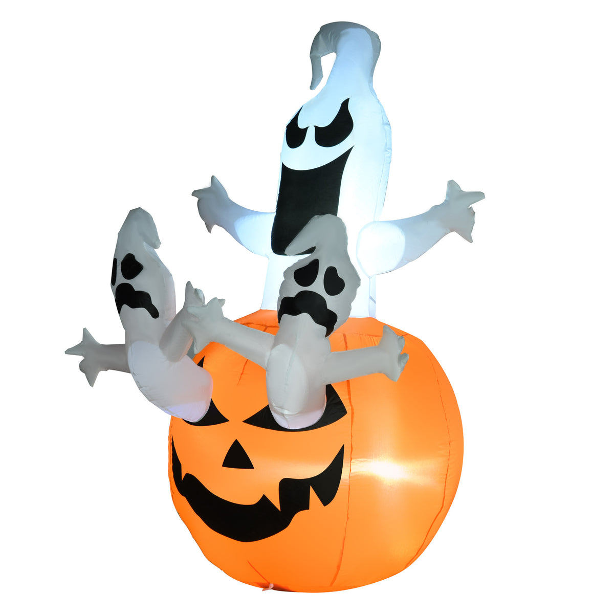 Aufblasbarer Halloween-Kürbis mit LED-Beleuchtung