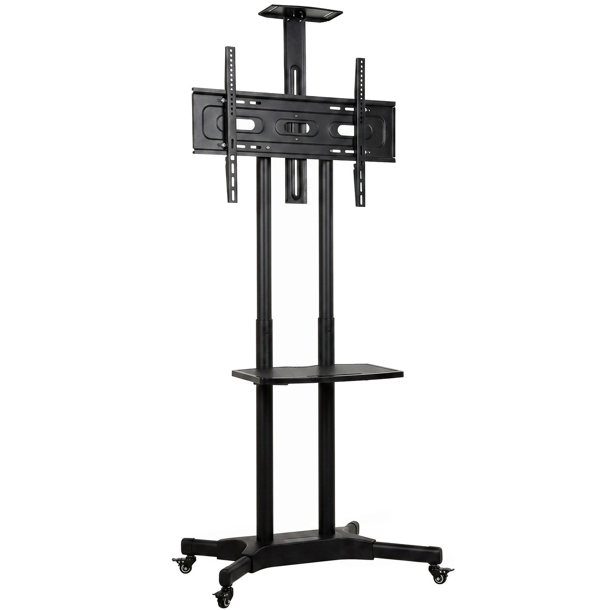 Rollbarer TV-Ständer für 32–75 Zoll, höhenverstellbar