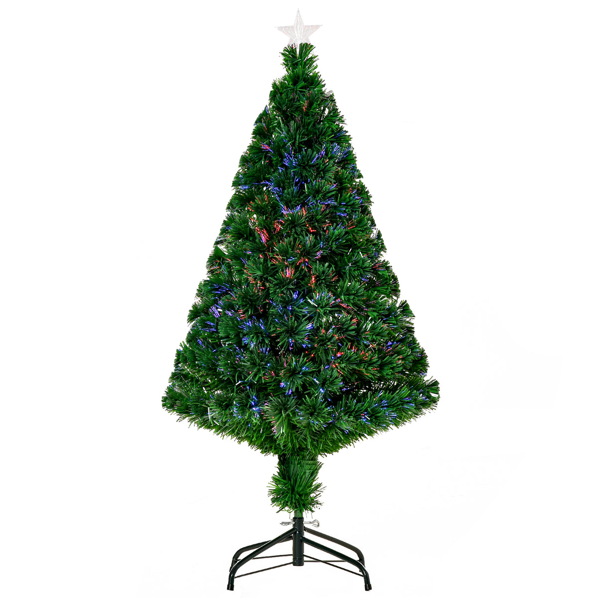 Künstlicher Weihnachtsbaum mit LED-Glasfaserbeleuchtung