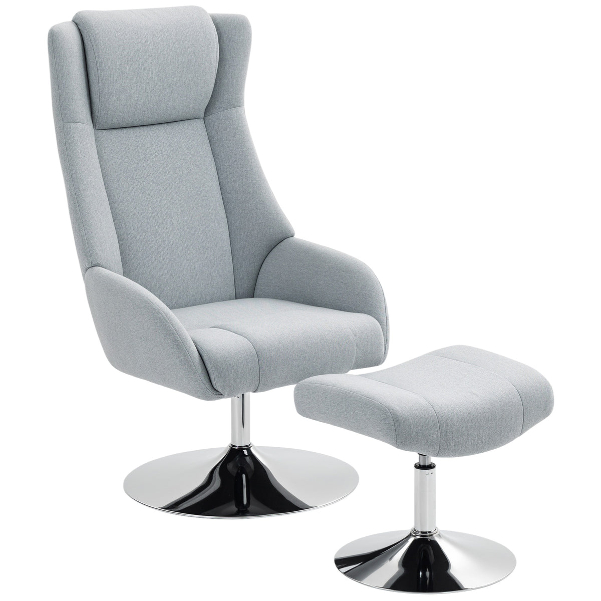 Drehbarer Relaxsessel mit Fußhocker