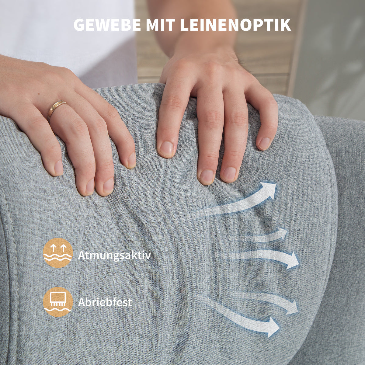 Drehbarer Relaxsessel mit Fußhocker