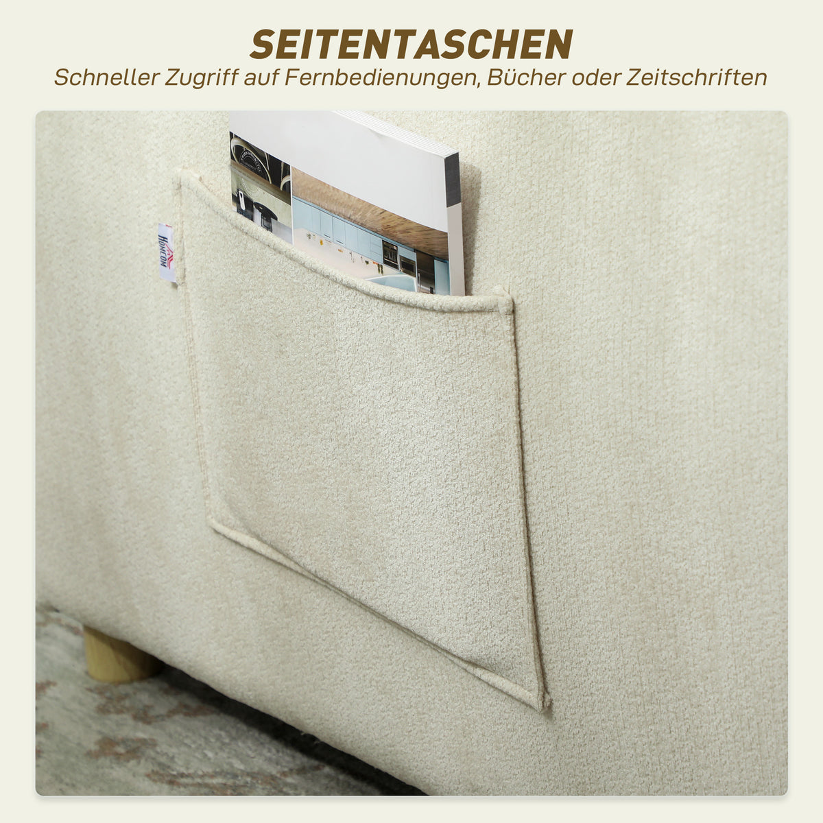 3-in-1-Schlafsessel mit verstellbarer Rückenlehne