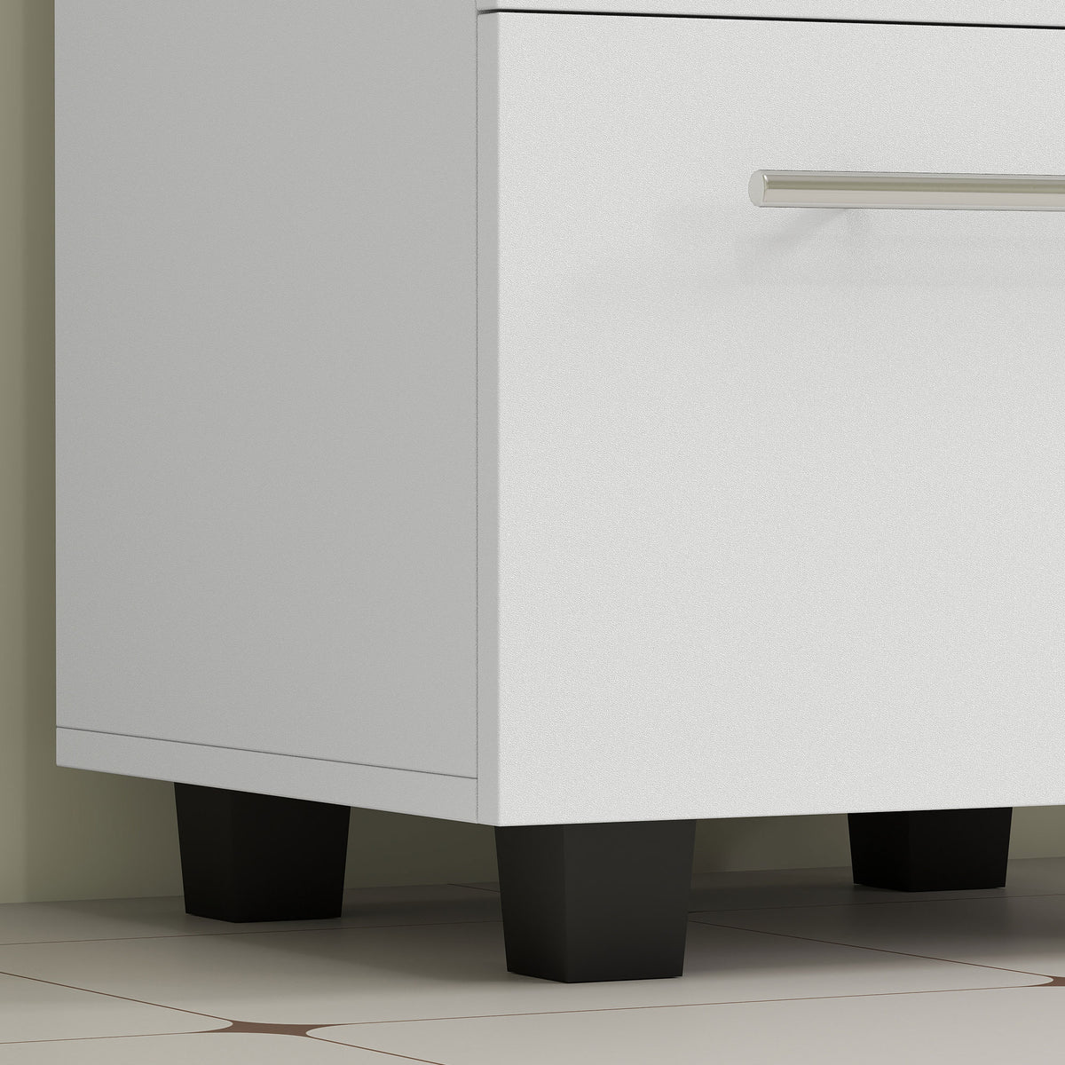 Badezimmerunterschrank mit U-Ausschnitt und Schublade