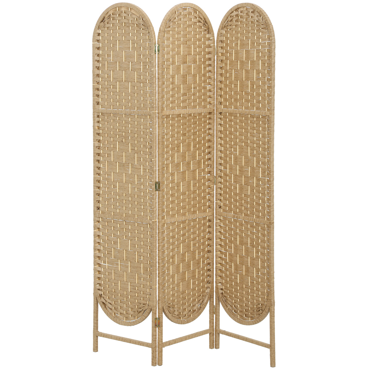 3-teiliger Paravent mit Bogendach, 170 cm hoch
