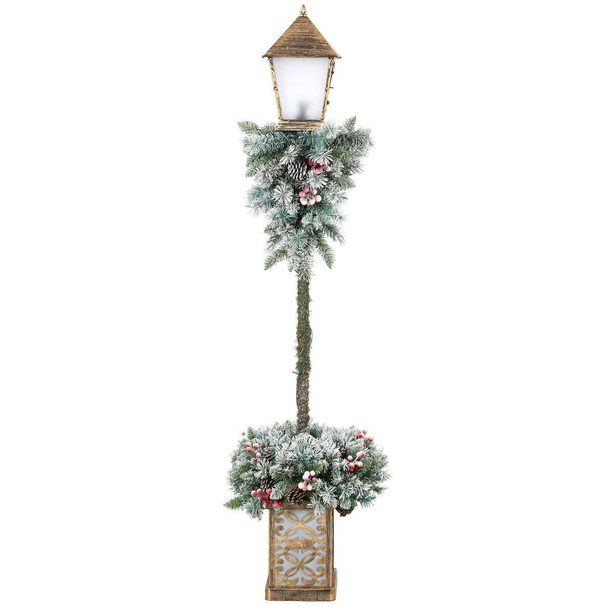Weihnachtslaterne mit mehrfarbigen LEDs, 150 cm