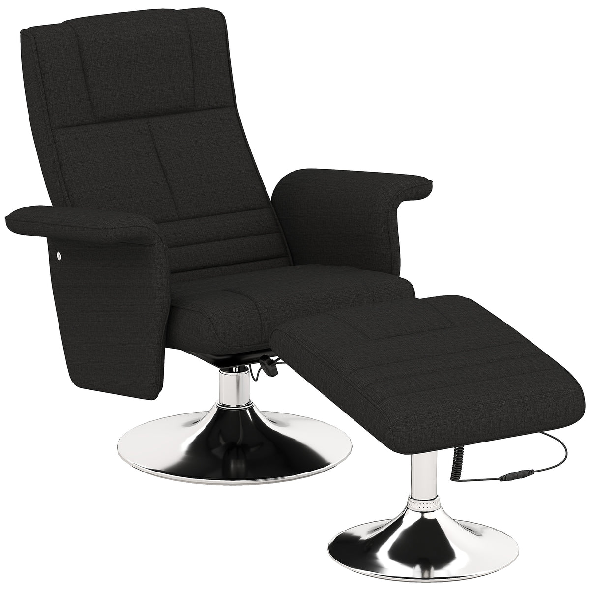 Massagesessel mit Hocker und 8-Punkt-Massage