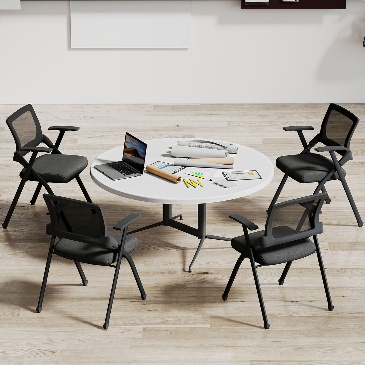 2er-Set Klappstühle mit Netzrückenlehne