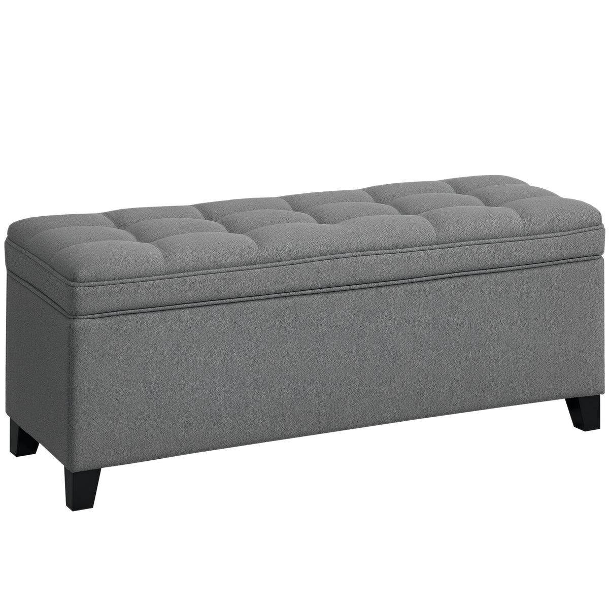 Polsterbank mit 112 l Stauraum und Knopfdesign