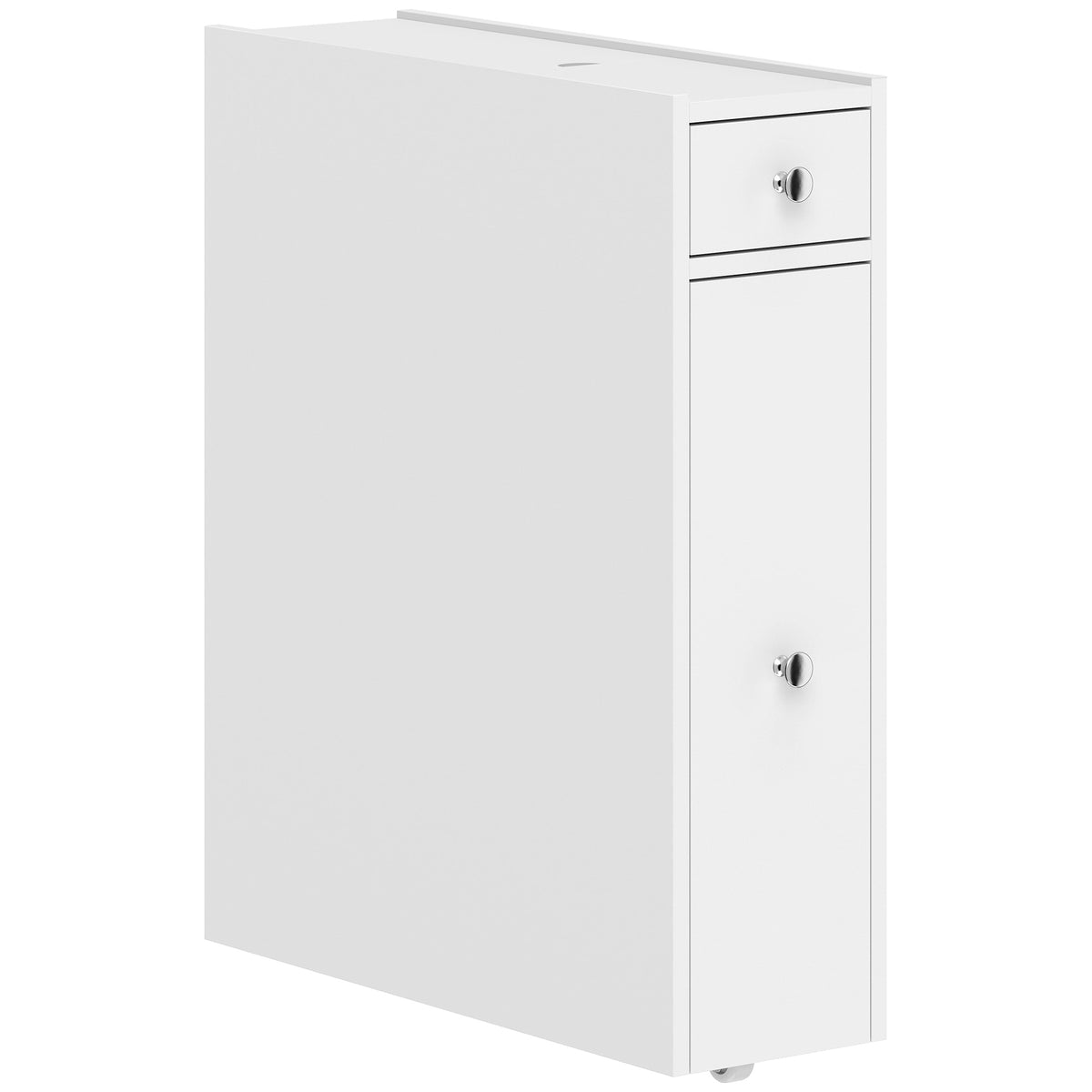Schmaler Badezimmerschrank mit zwei Schubladen