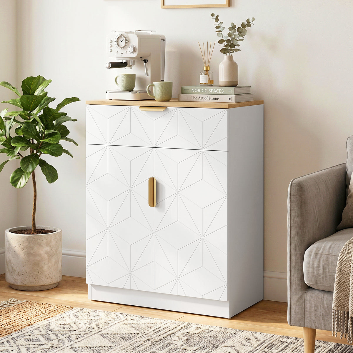 Sideboard mit Schublade und verstellbaren Einlegeböden