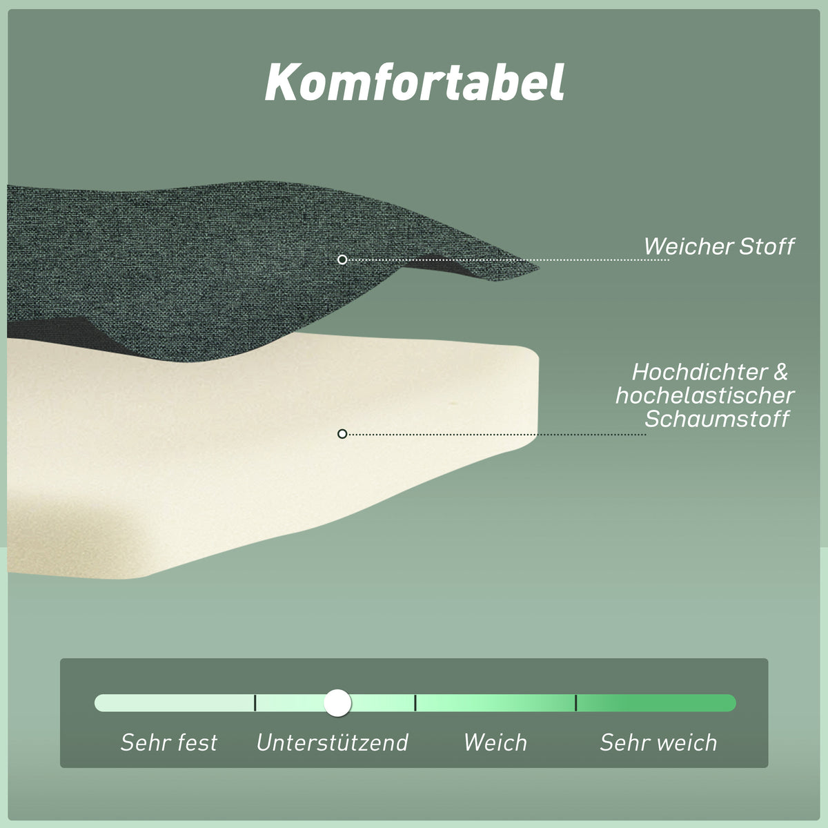 3-in-1 Schlafsessel mit verstellbarer Rückenlehne