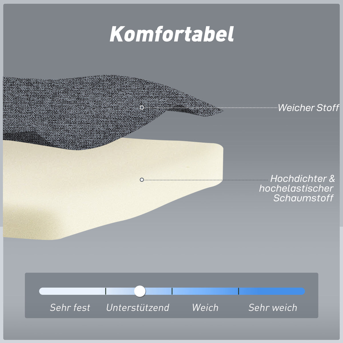 3-in-1 Schlafsessel mit verstellbarer Rückenlehne