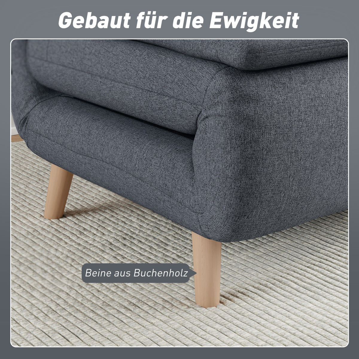 3-in-1 Schlafsessel mit verstellbarer Rückenlehne