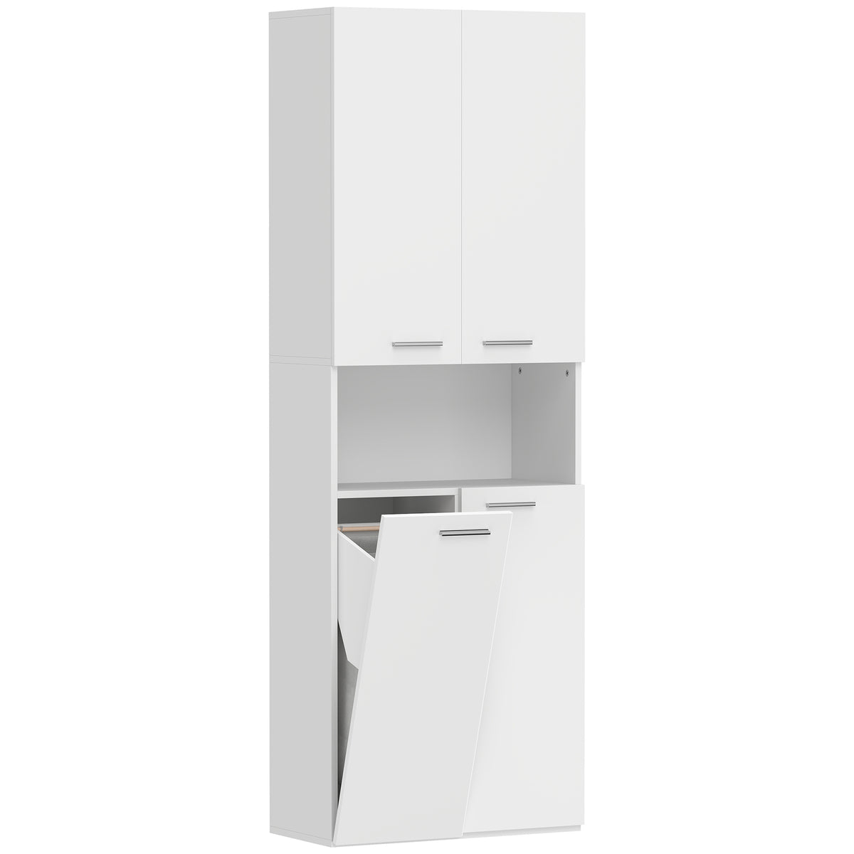 Badezimmerschrank mit Wäschekorb und Soft-Close