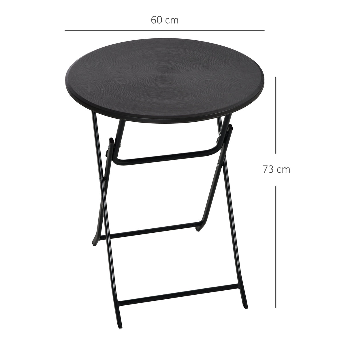 Runder Gartentisch für Balkon und Terrasse