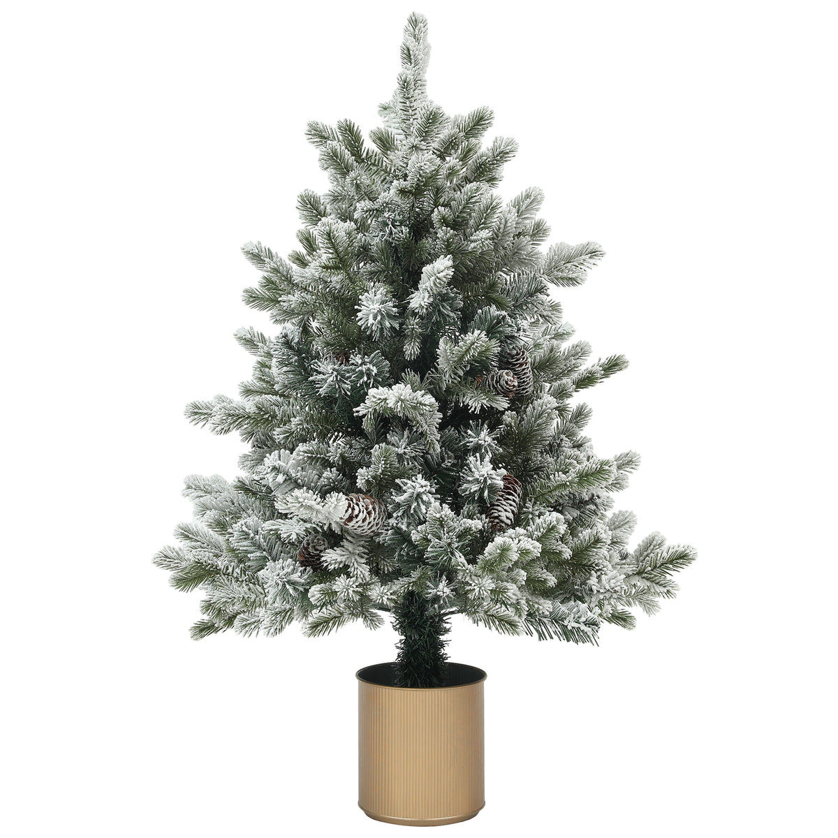 Künstlicher Weihnachtsbaum mit festlichen Details