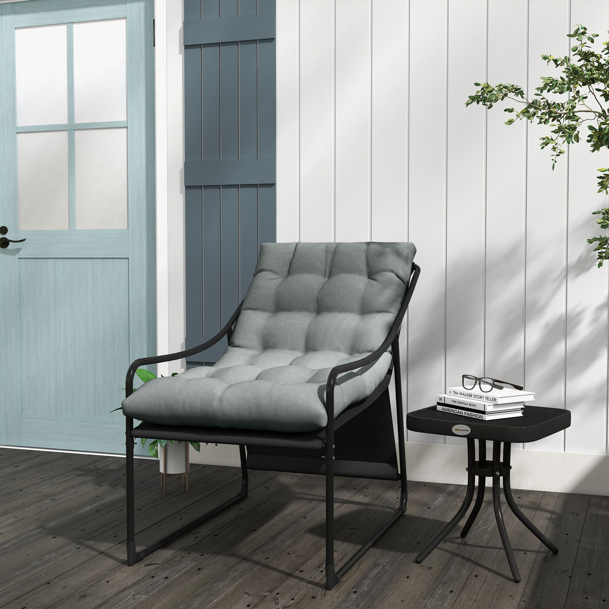 Garten-Loungesessel mit 10 cm Sitzpolster