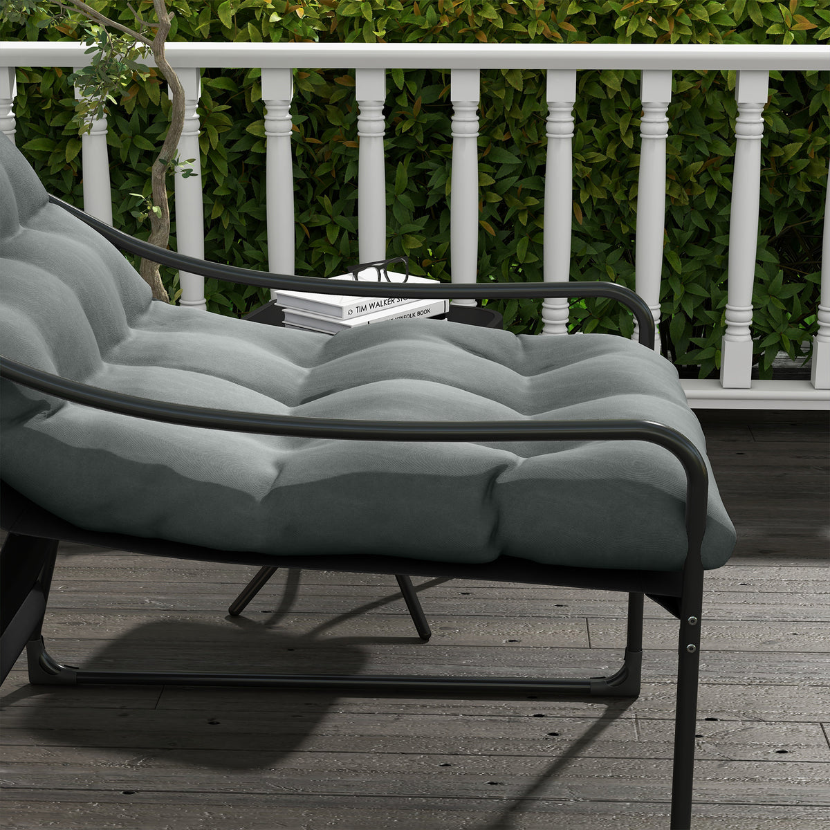 Garten-Loungesessel mit 10 cm Sitzpolster