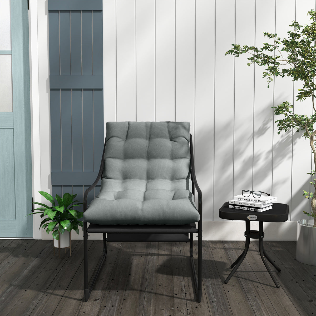 Garten-Loungesessel mit 10 cm Sitzpolster