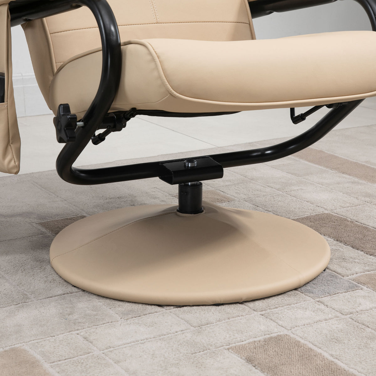 Massagesessel mit Hocker und Liegefunktion