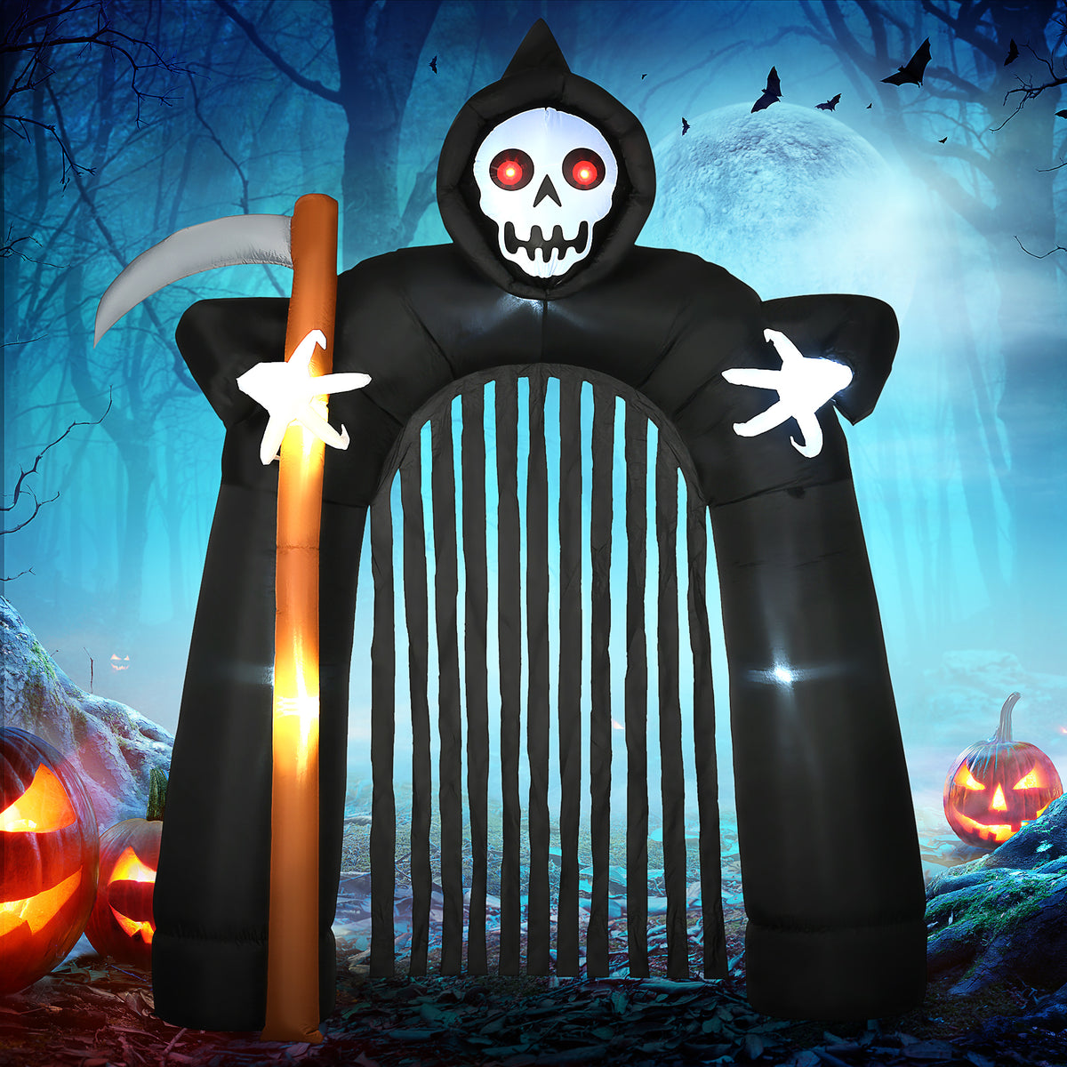 Aufblasbarer Halloween-Torbogen mit LED-Beleuchtung
