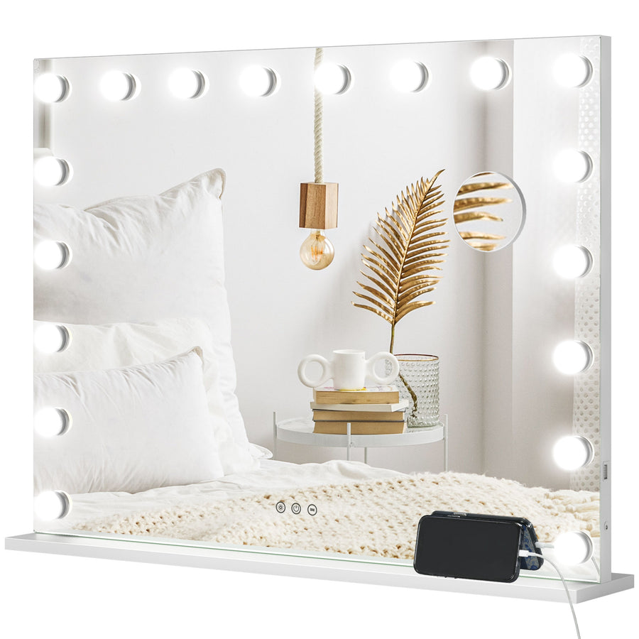 Hollywood-Schminkspiegel mit 18 LEDs und USB