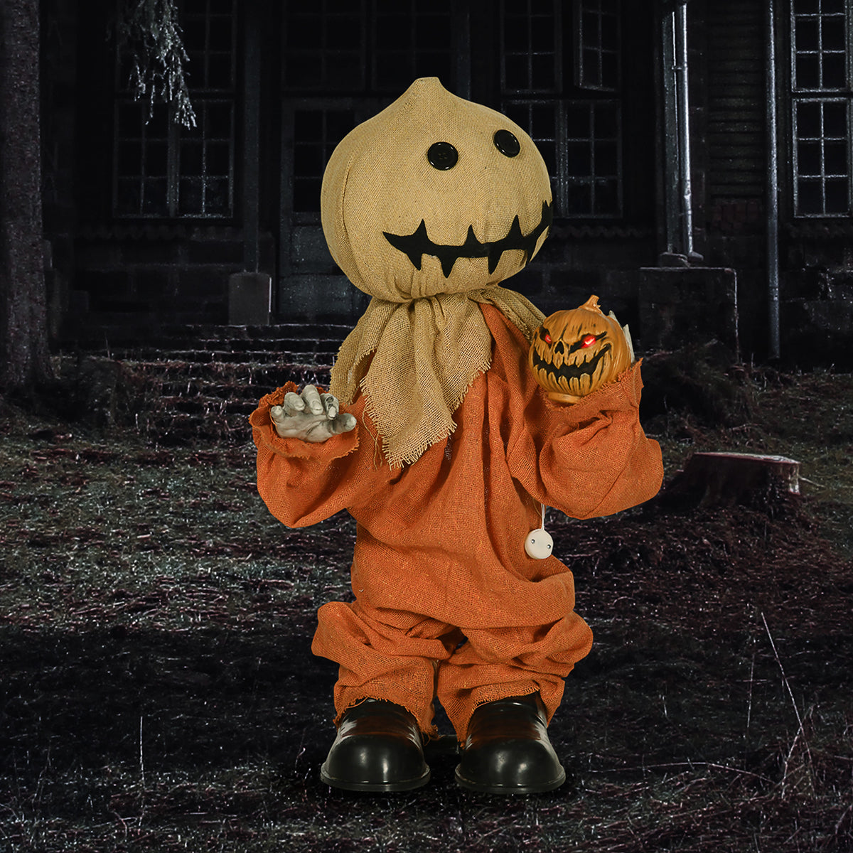 Bewegliche Halloween-Vogelscheuche mit Geräuschfunktion
