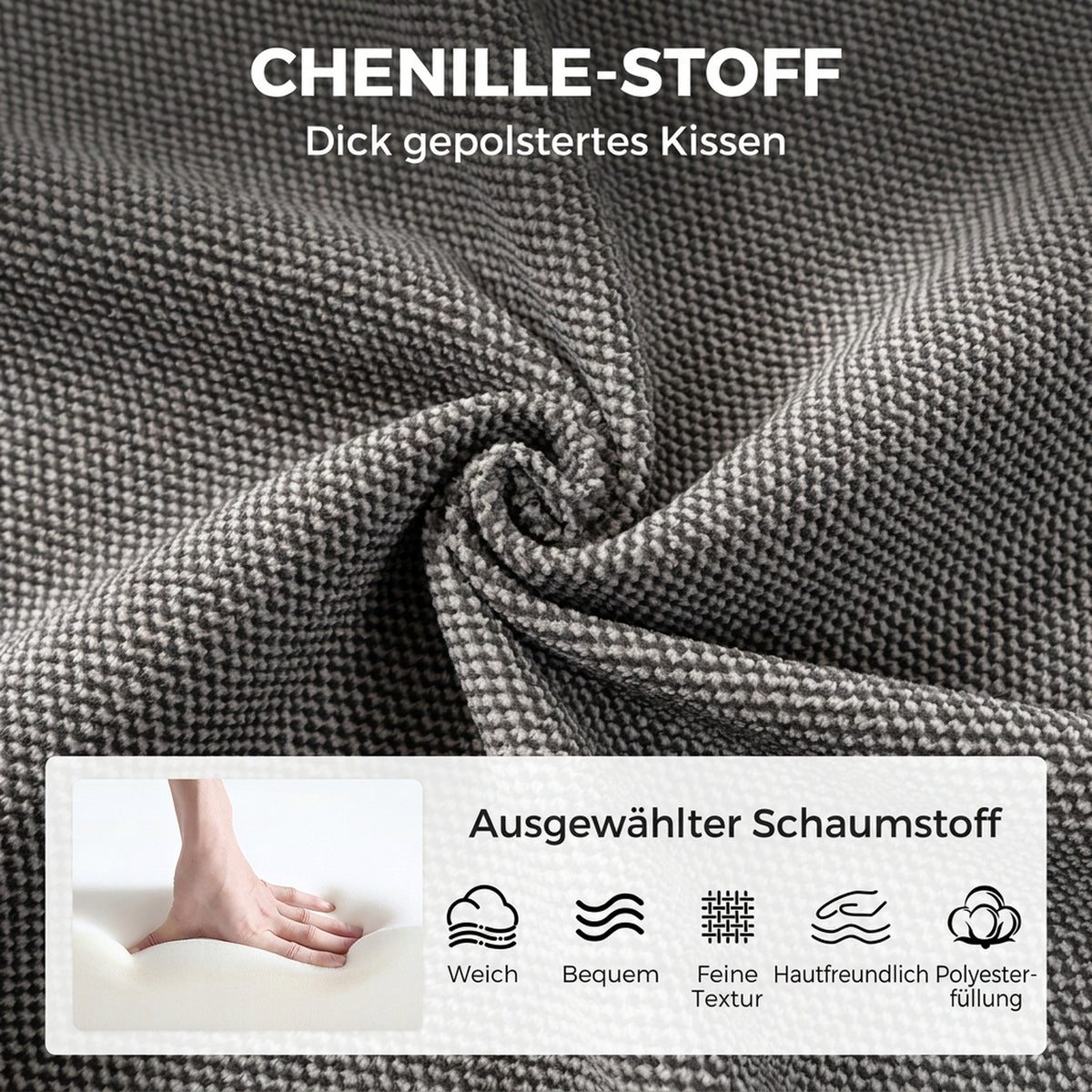 Drehsessel mit höhenverstellbarem Fußhocker