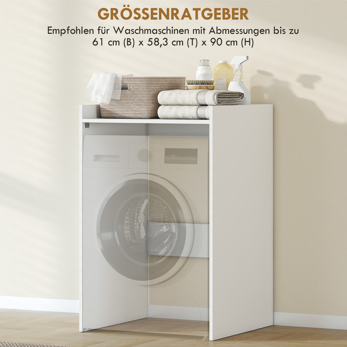Waschmaschinenschrank mit Ablage