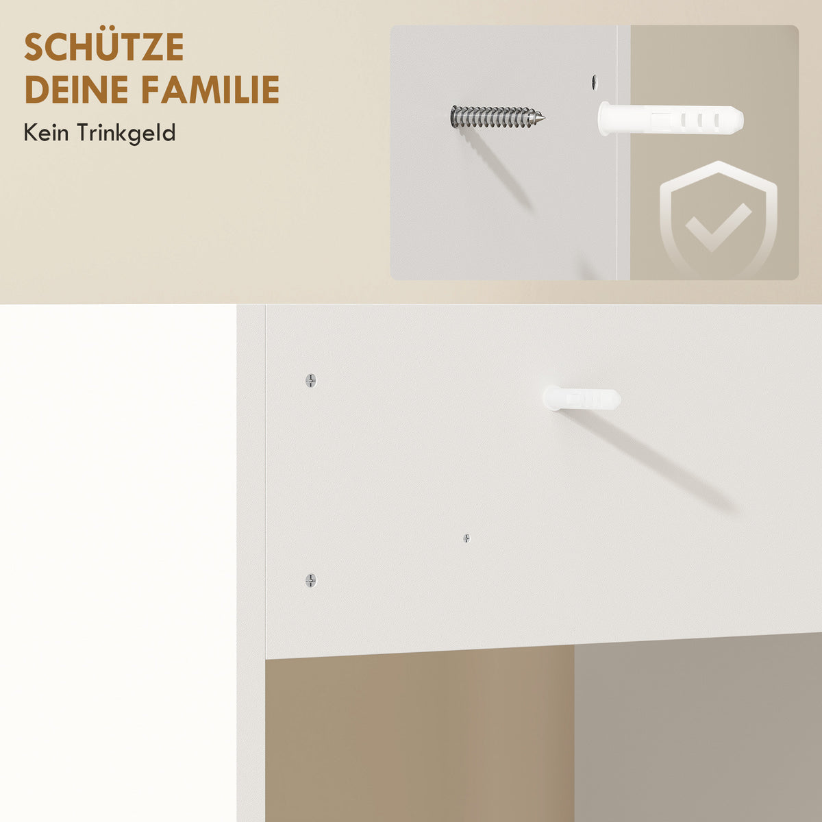 Waschmaschinenschrank mit Ablage