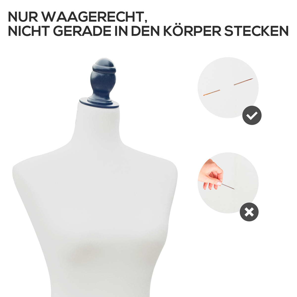 Schneiderpuppe mit höhenverstellbarem Dreibeinständer