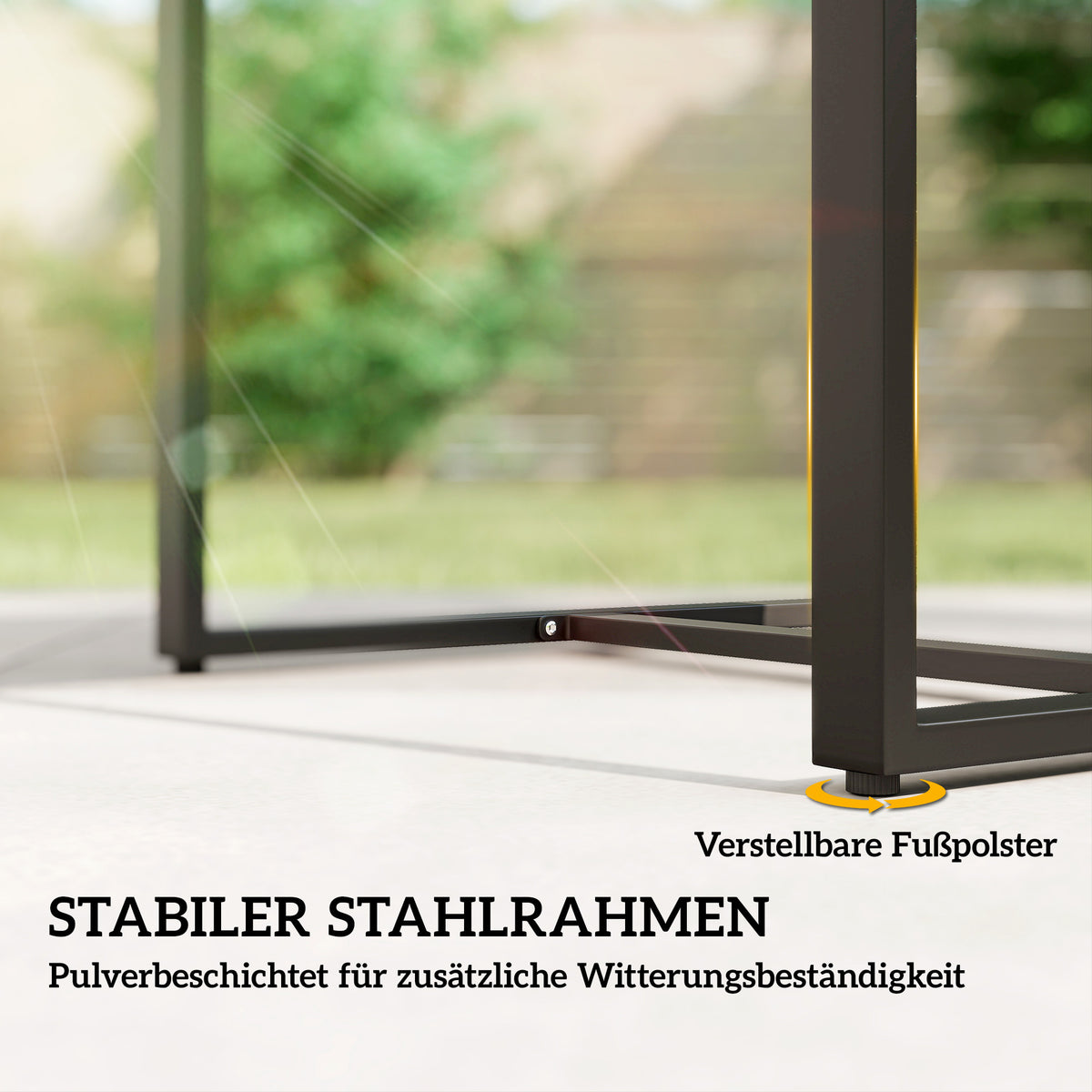 3-teiliges Rattan-Bistroset mit zwei Stühlen