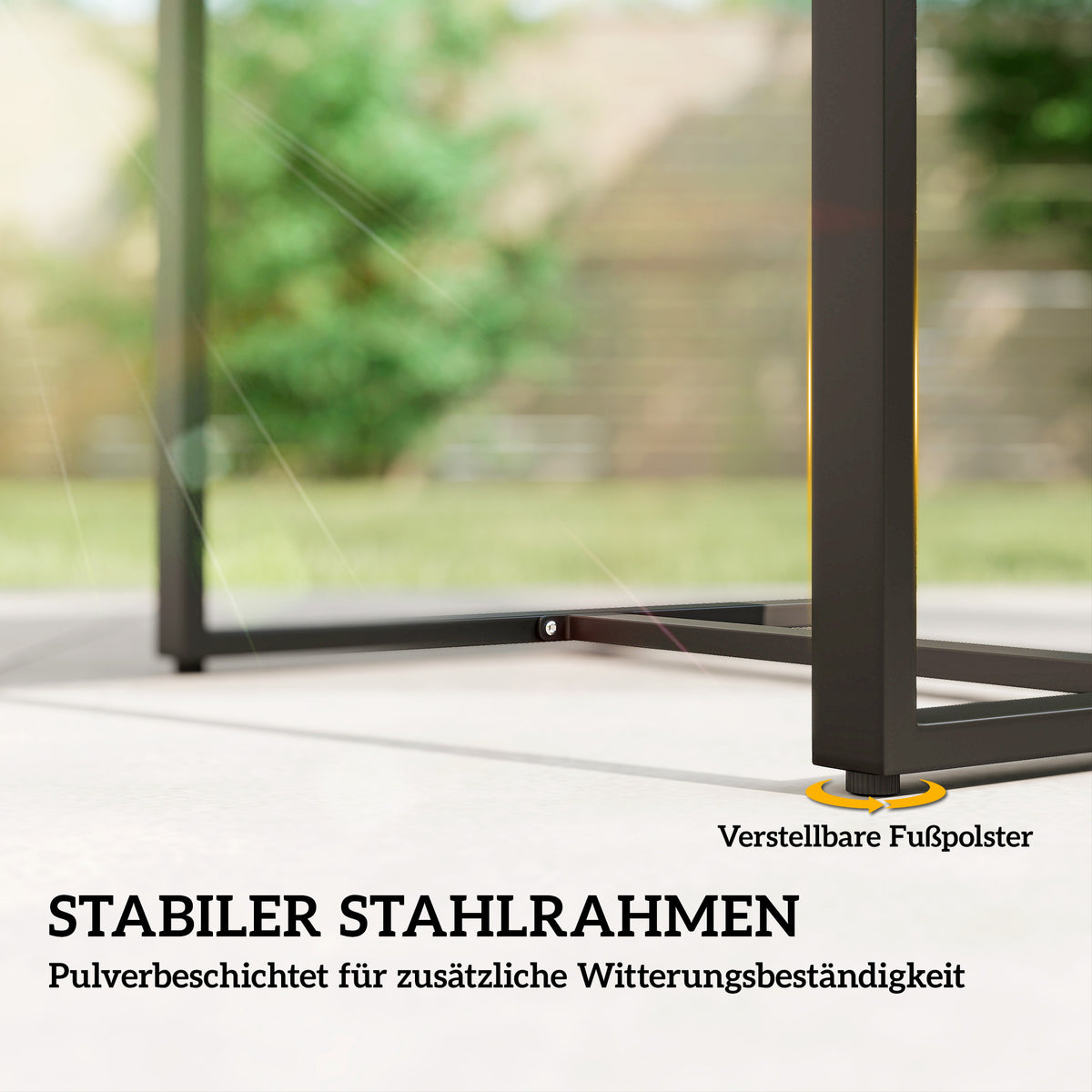 3-teiliges Rattan-Bistroset mit zwei Stühlen