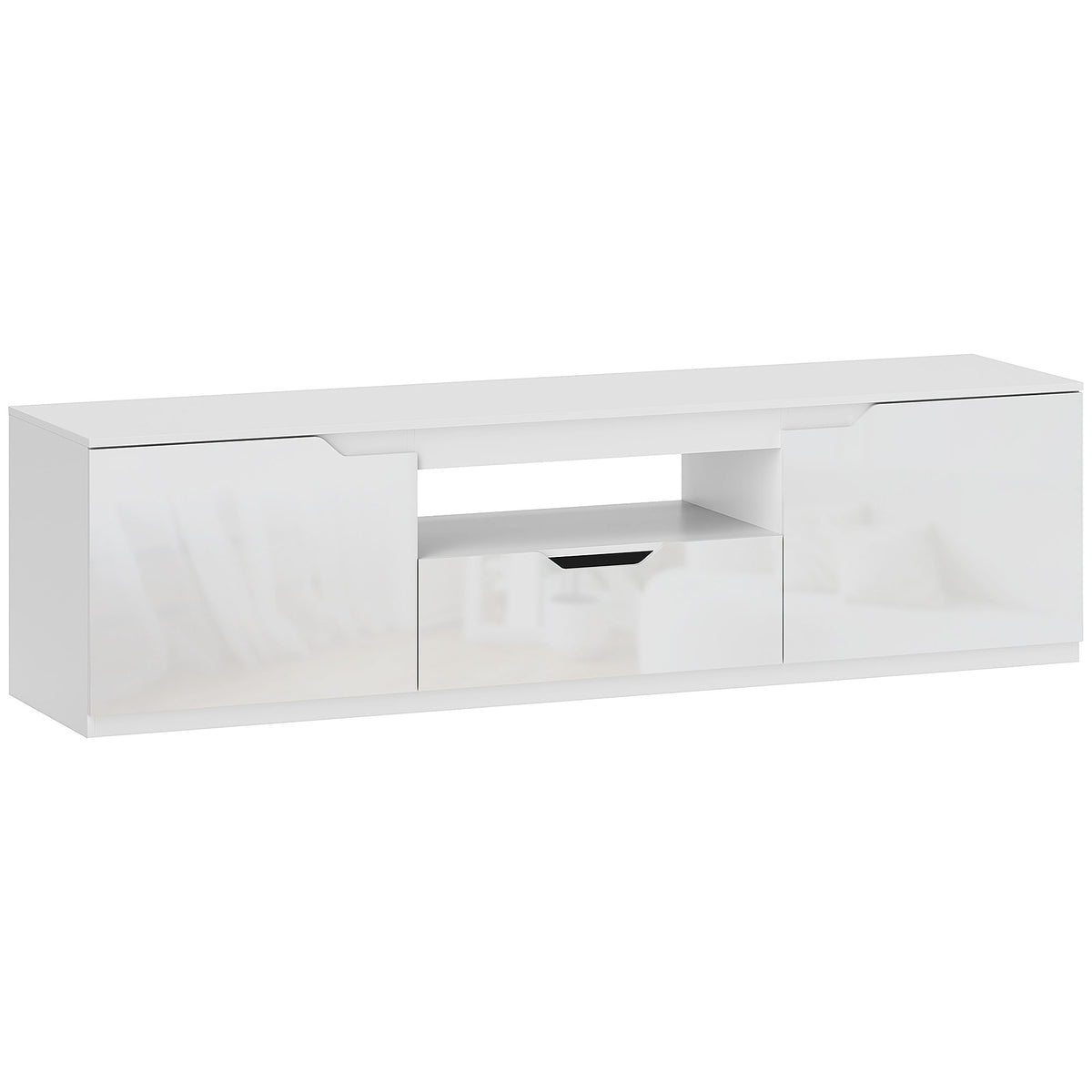TV-Lowboard 160 cm mit Schublade und Kabelführung