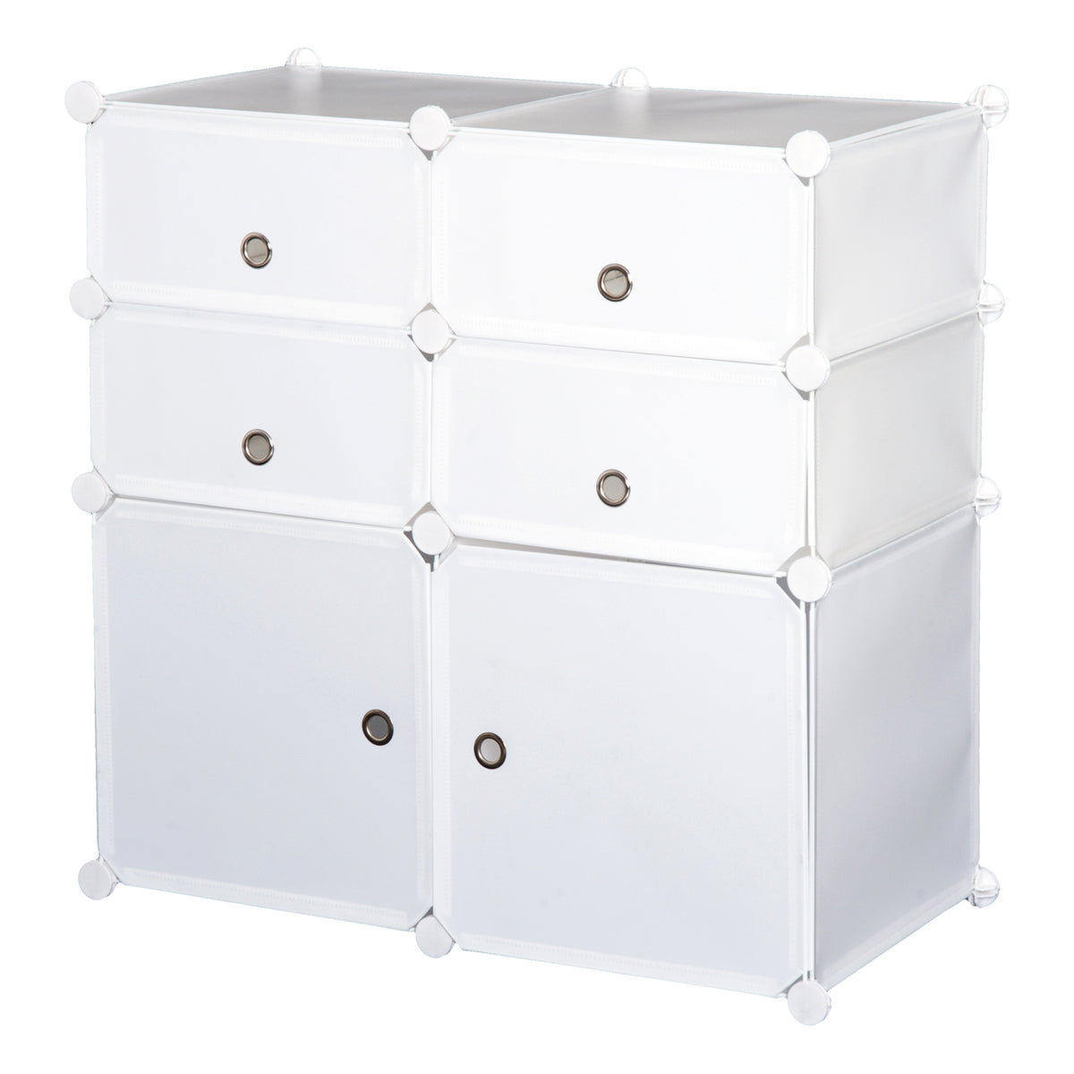 Modularer Schuhschrank mit 6 Fächern