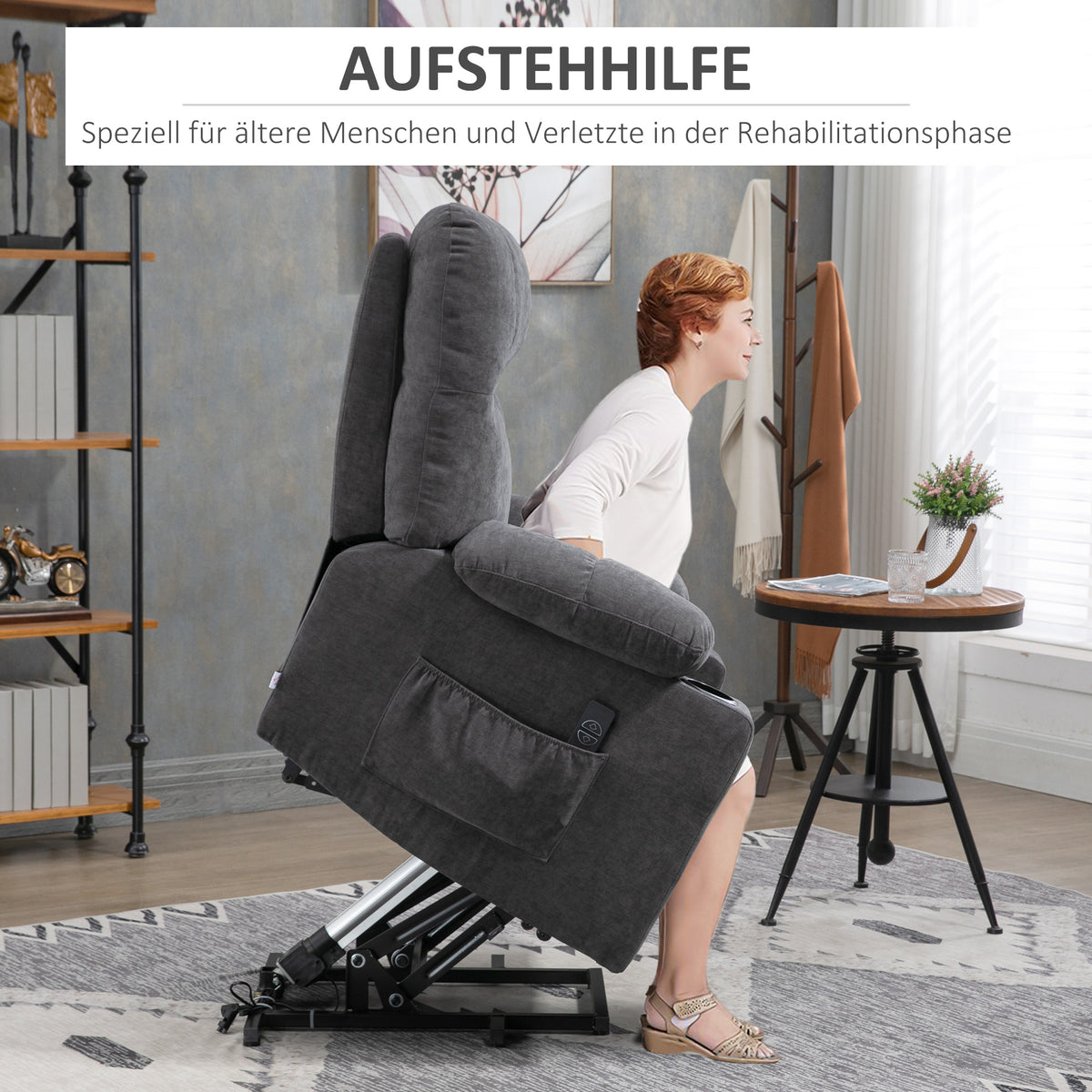 Elektrischer Aufstehsessel mit Massagefunktion