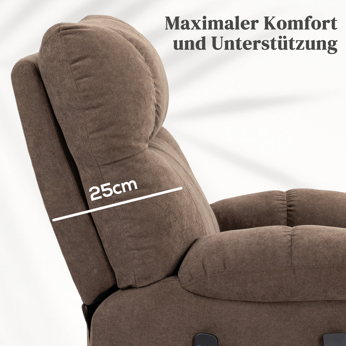 Elektrischer Aufstehsessel mit Massagefunktion