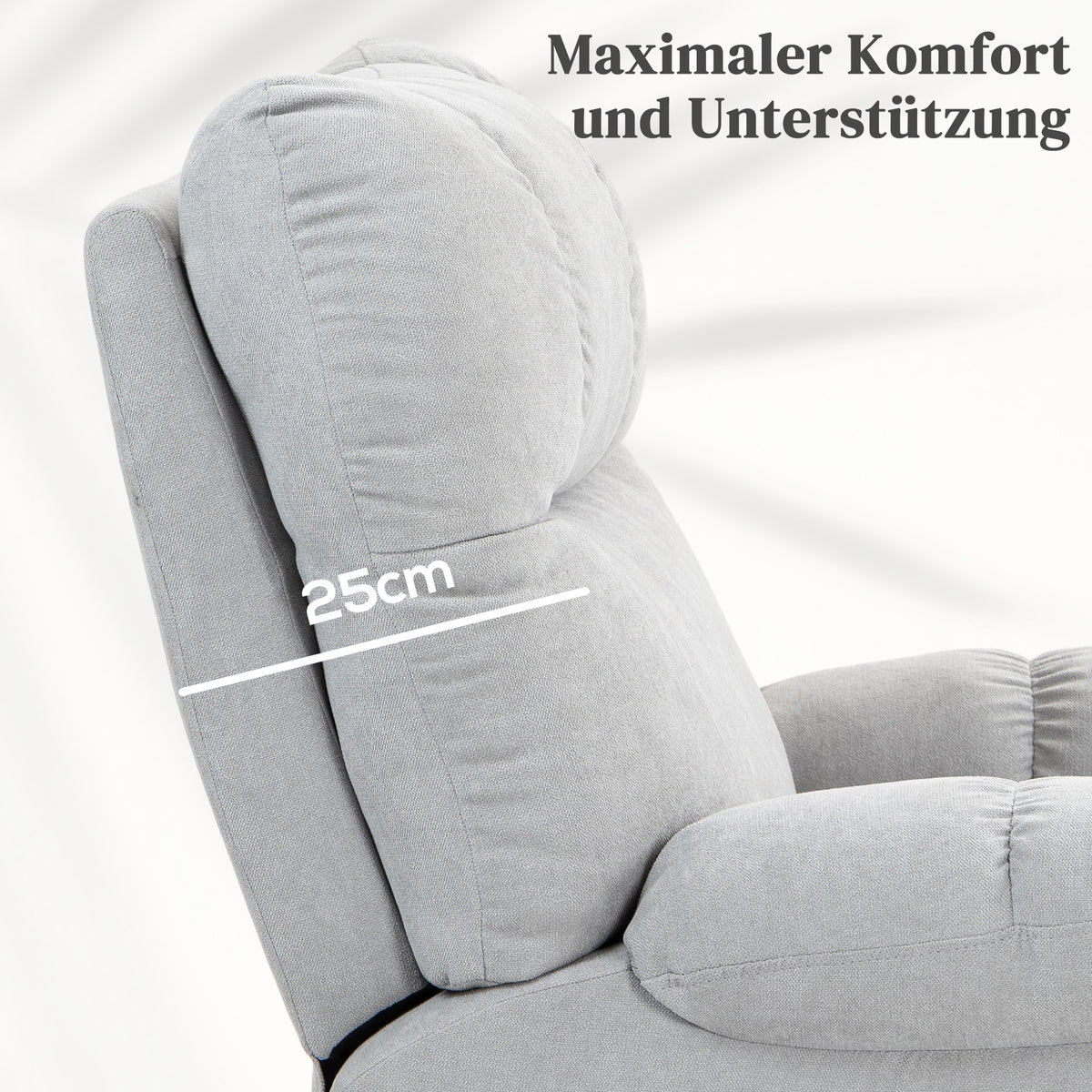 Elektrischer Aufstehsessel mit Massagefunktion