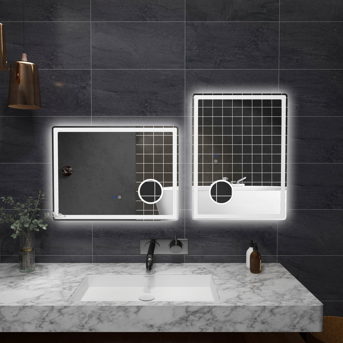 LED-Badezimmerspiegel mit Touch-Steuerung und Antibeschlag