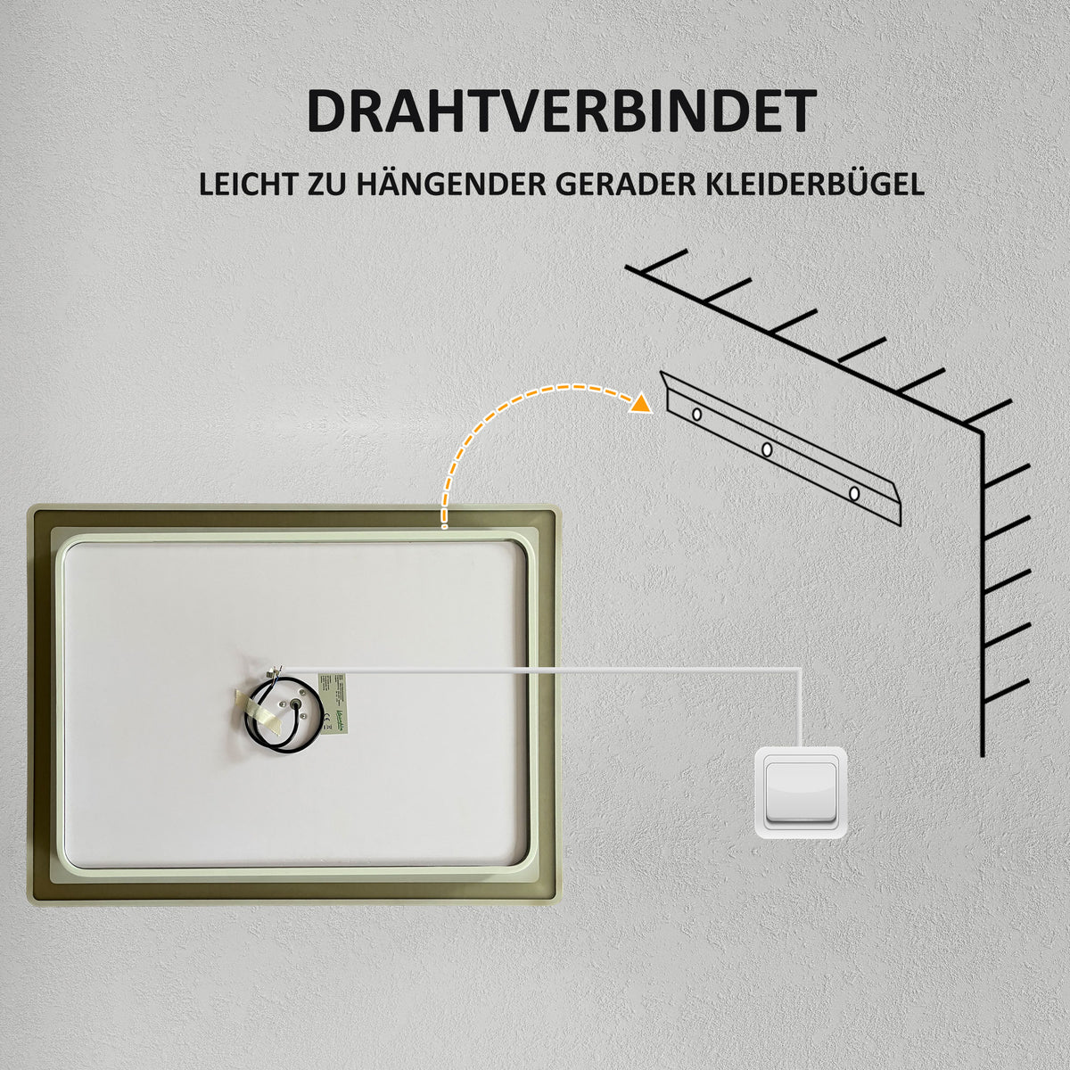 LED-Badezimmerspiegel mit Touch-Steuerung und Antibeschlag