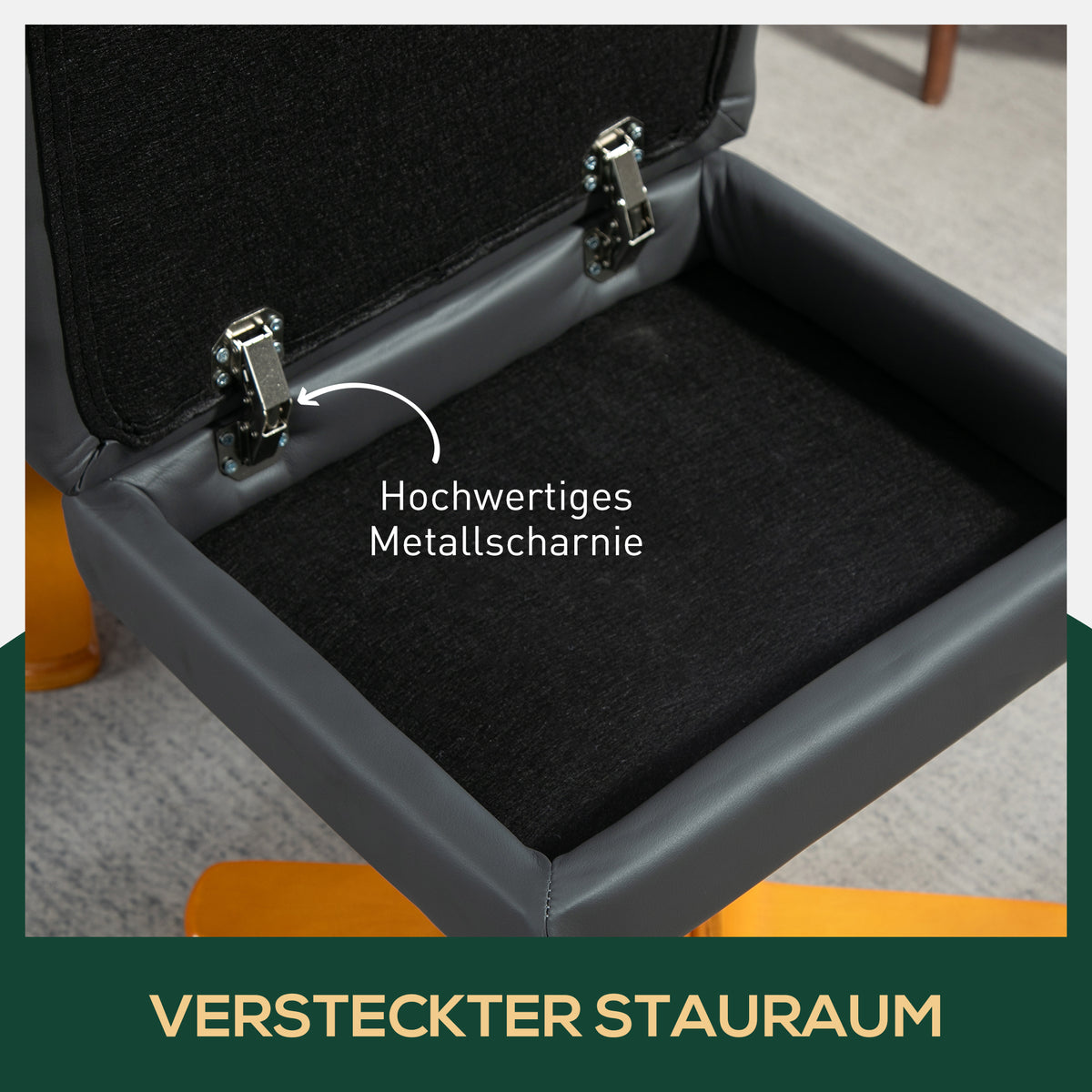 Relaxsessel mit Hocker und verstellbarer Rückenlehne