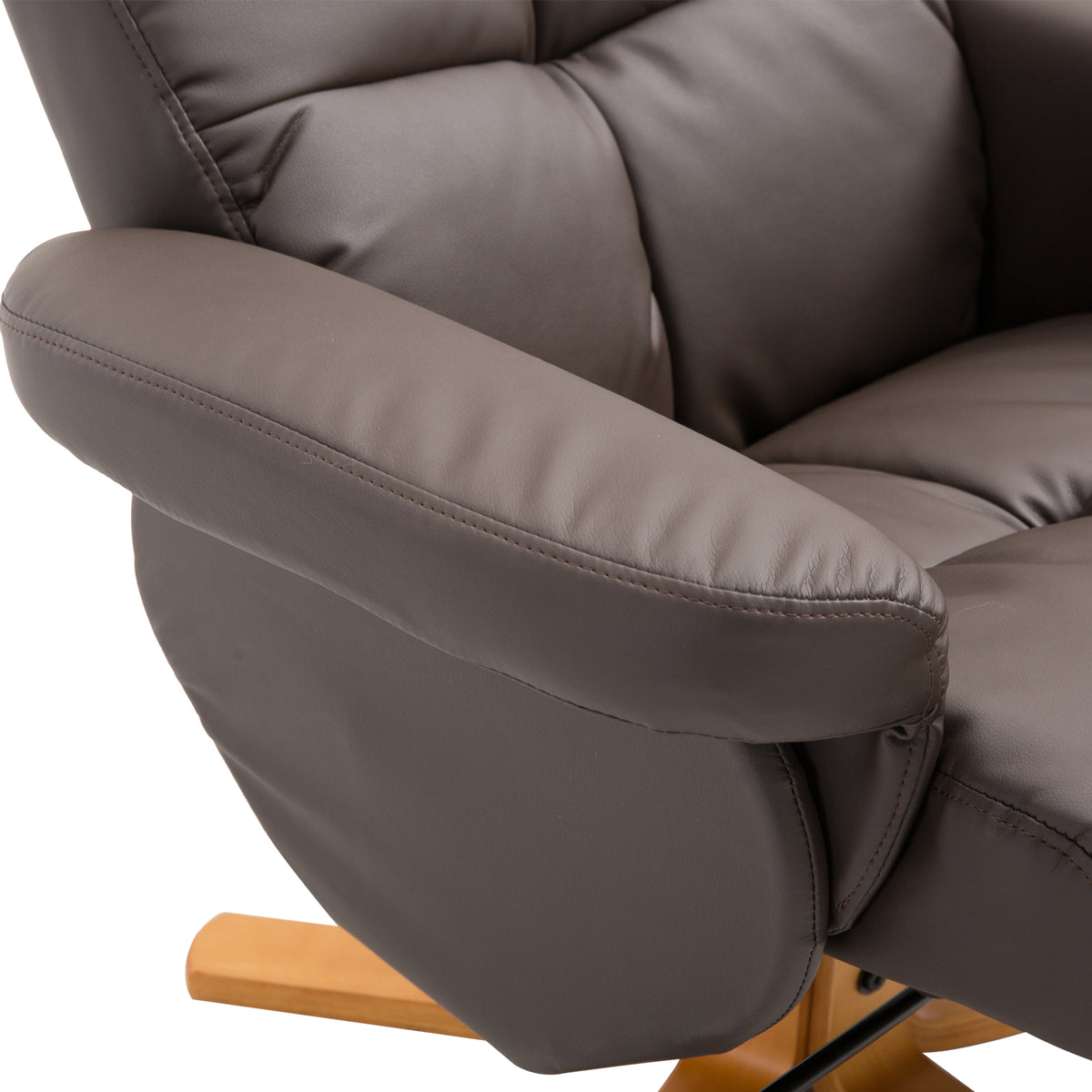 Relaxsessel mit Hocker und verstellbarer Rückenlehne