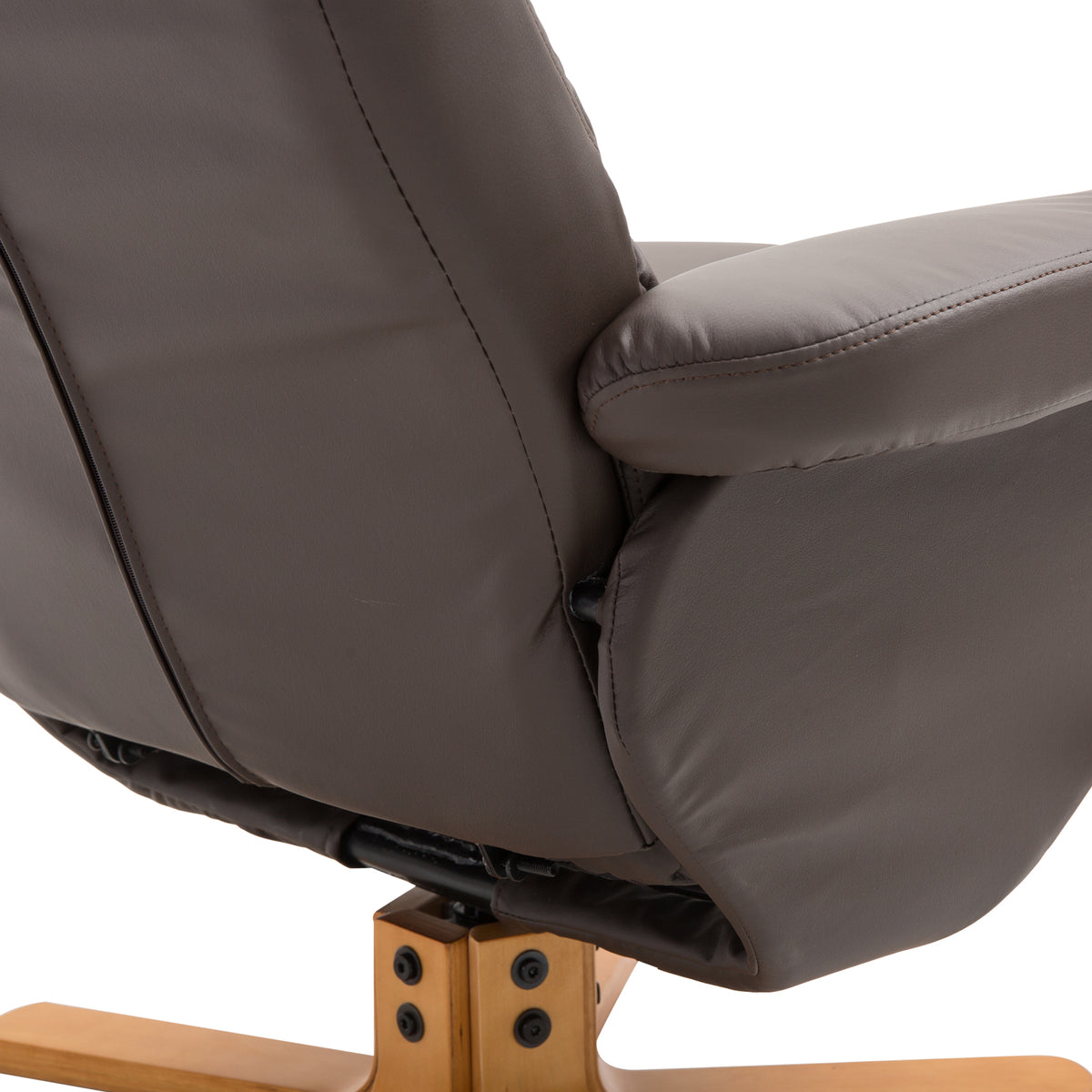 Relaxsessel mit Hocker und verstellbarer Rückenlehne
