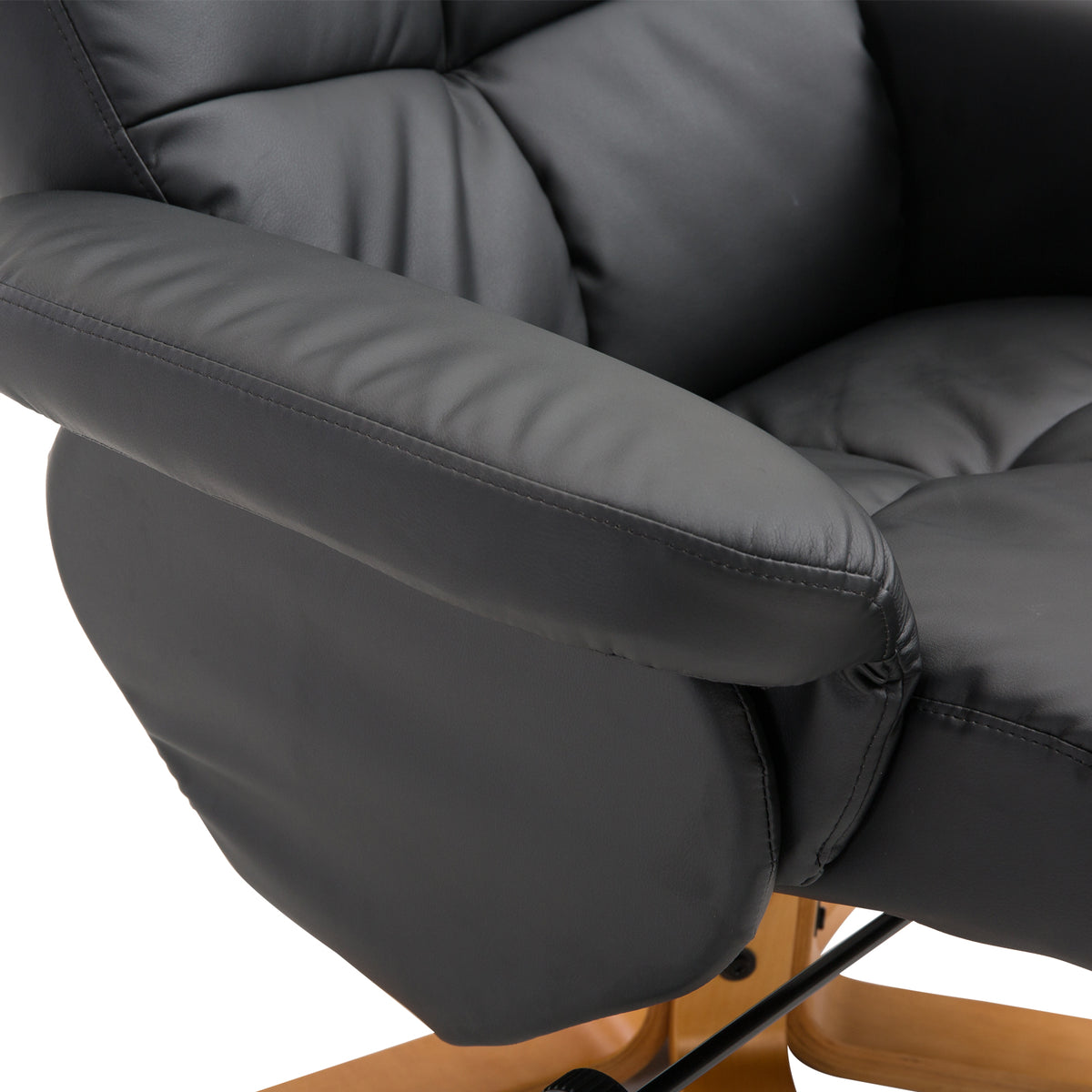 Relaxsessel mit Hocker und verstellbarer Rückenlehne