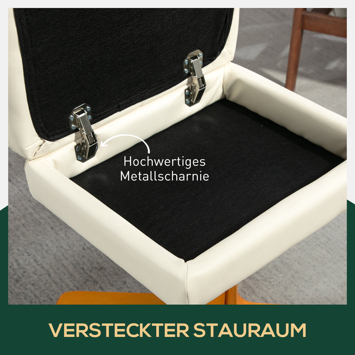 Relaxsessel mit Hocker und verstellbarer Rückenlehne