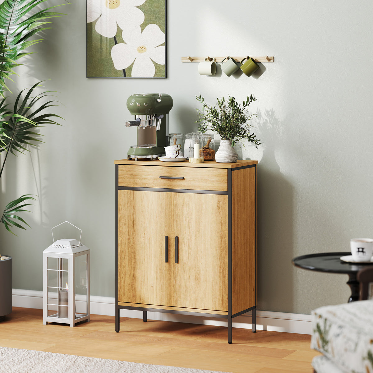 Badezimmerschrank mit Schublade und verstellbarem Regal