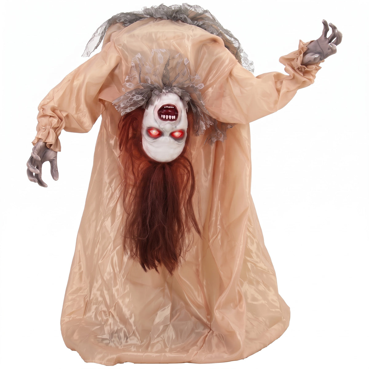 Animierter Halloween-Geist mit LED-Augen, 100 cm