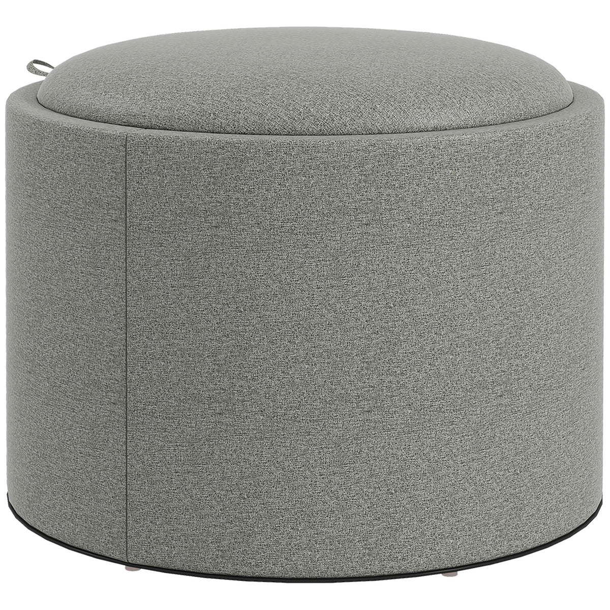 Polsterhocker mit Stauraum und Tablettdeckel