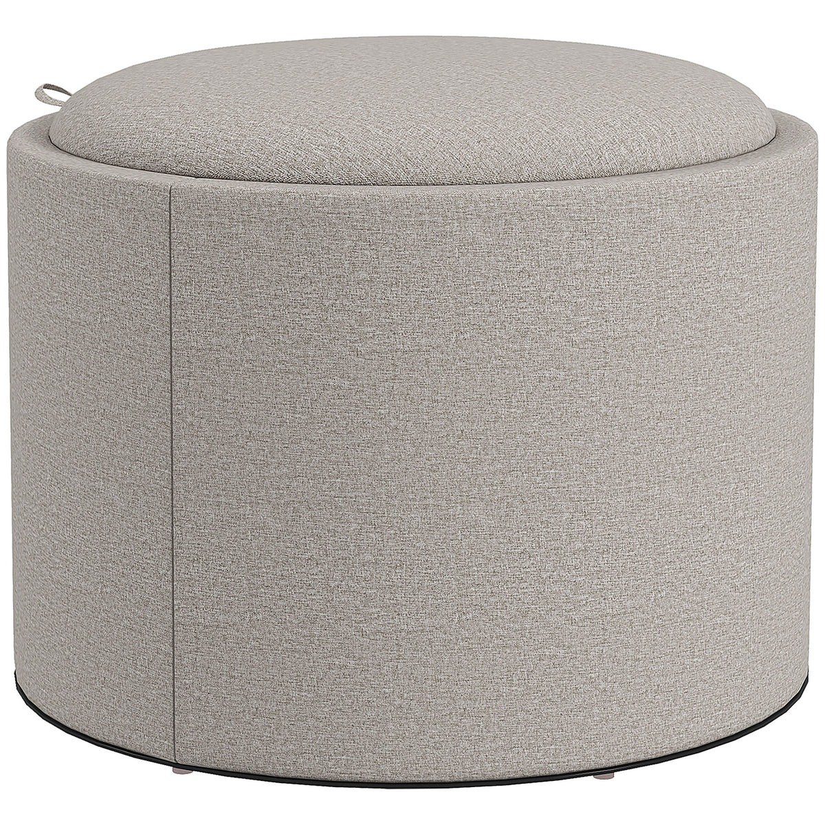 Polsterhocker mit Stauraum und Tablettdeckel